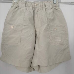 AFTCO light khaki original fishing shorts 8” men’s 30
